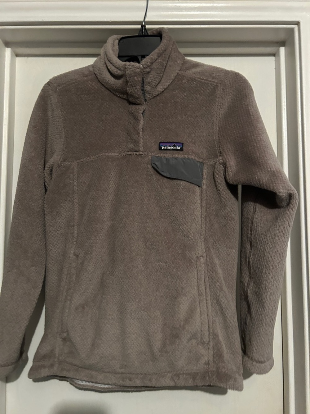 Patagonia Brown Taupe Half-Snap Fleece Pullover